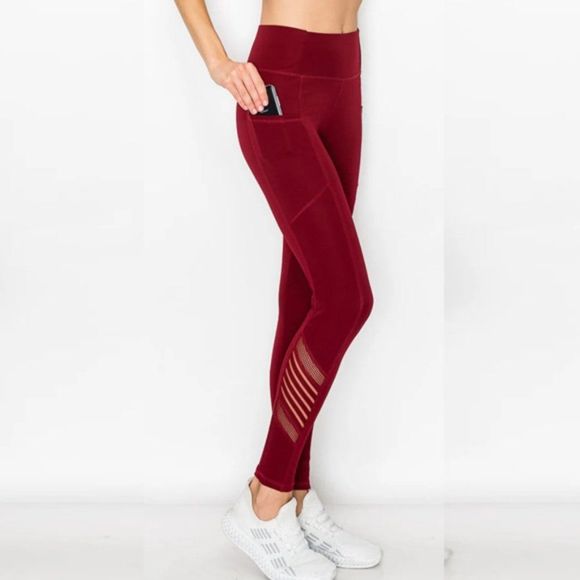Mesh Detail Pocket Legging - Pocket Legging - Everyday Legging - Breathable Legg - Picture 3 of 3
